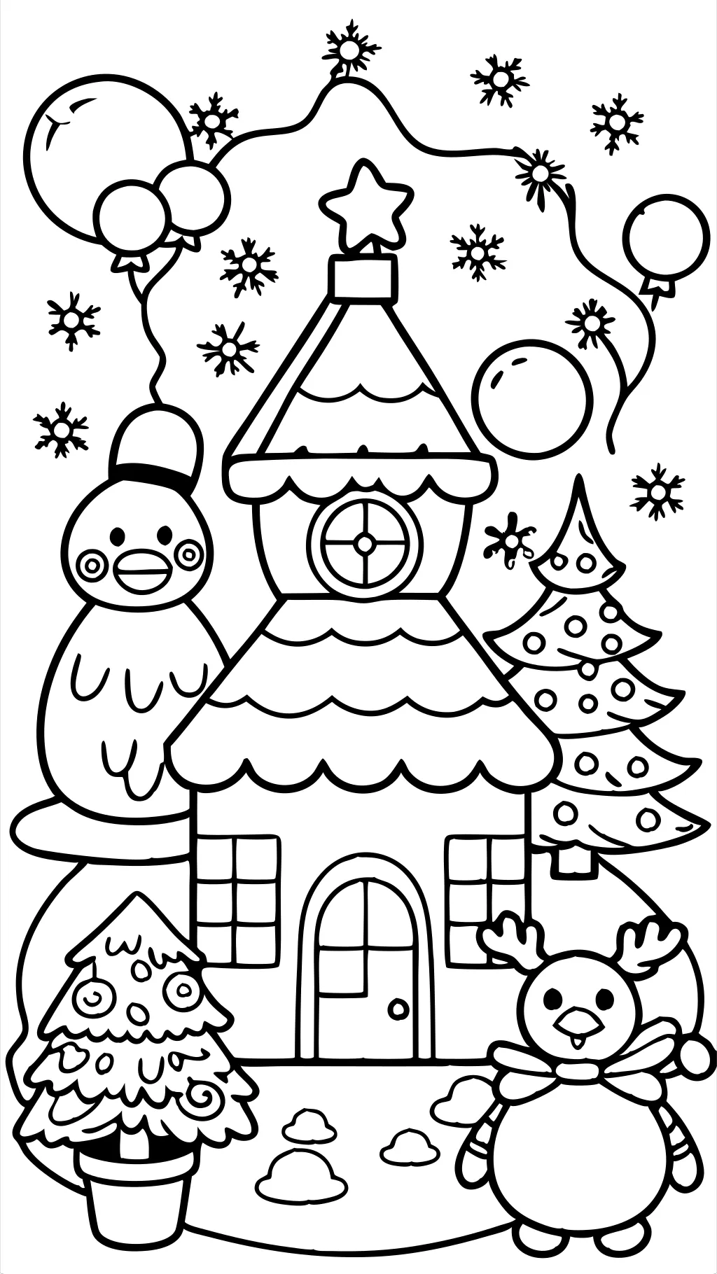 children’s christmas coloring pages printable